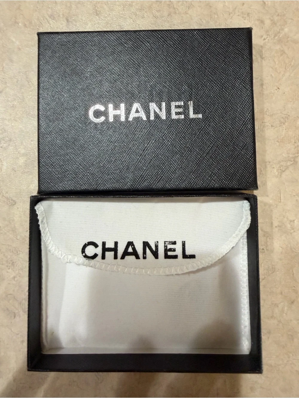 Chanel Silver-Tone CC Hoop Earrings